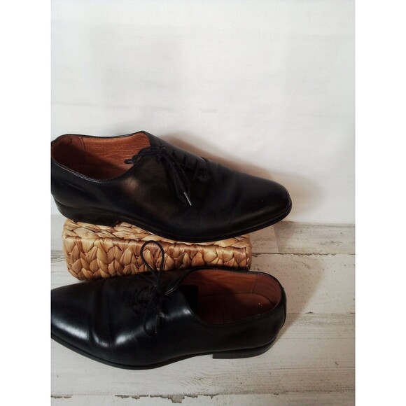 Mens Desai Black Dress Shoes Size 275  ‎   9.5mens US Conversion - Picture 4 of 13